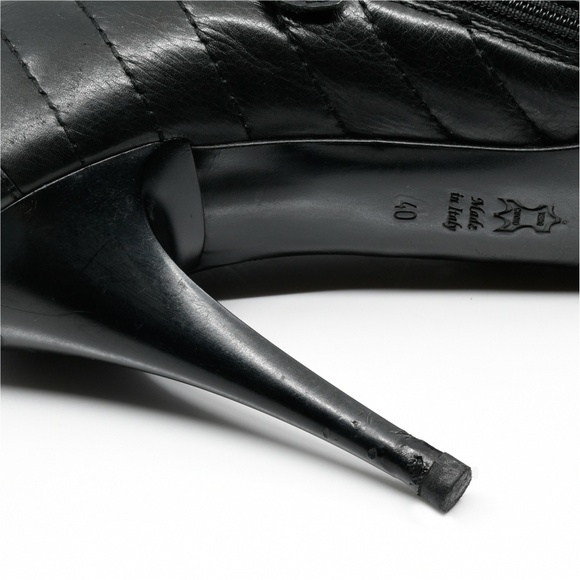 GIANMARCO LORENZI Leather Ankle Bootie Style Shoes US 9.5/EU 40 Made in Italy - Picture 11 of 16